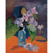 Reproduktion des Gemäldes Naturstillleben mit Blumen und Idol - Paul Gauguin
