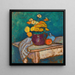 Stillleben mit Stoff, Blumen in einer Krug, Apfel und Behälter auf dem Tisch - Alexej von Jawlensky