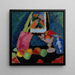 Naturstillleben mit einer violetten Schüssel - Alexej von Jawlensky — gerahmtes Bild an der Wand