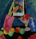 Naturstillleben mit einer violetten Schüssel - Alexej von Jawlensky — Ansicht des Kunstwerks