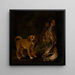 Jagdstillleben mit Hund - Jan Fyt — gerahmtes Bild an der Wand