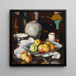Nature morte, pommes et pot - Samuel John Peploe