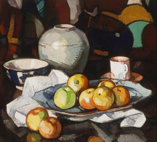 Nature morte, pommes et pot - Samuel John Peploe