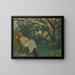 Dame en rose sur une chaise longue - Nazmi Ziya Güran — gerahmtes Bild an der Wand