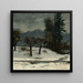 Schnee - Gustave Courbet — gerahmtes Bild an der Wand