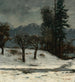 Schnee - Gustave Courbet — Ansicht des Kunstwerks