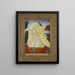 Portrait einer Dame - Neroccio de' Landi — gerahmtes Bild an der Wand