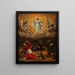 Die Transfiguration Christi - Niederländische Schule — gerahmtes Bild an der Wand