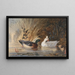 Enten auf einem Teich - Newton Limbird Smith Fielding — gerahmtes Bild an der Wand