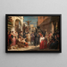 Prozession am Karfreitag in Sevilla - Nicaise De Keyser — gerahmtes Bild an der Wand