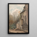 Landschaft mit einem Haus 3 - Nicaise De Keyser — gerahmtes Bild an der Wand