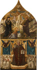 Christus am Kreuz mit Maria, Jean und Maria Magdalena darunter, Saint Grégoire - Niccolò di Liberatore — Ansicht des Kunstwerks