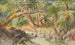 Bach in Holmes Bay, Banks-Halbinsel, Fuchsia-Bäume - Nicholas Chevalier — Ansicht des Kunstwerks