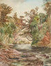 Szene eines Flusses ohne Titel Fluss Porirua - Nicholas Chevalier — Ansicht des Kunstwerks