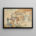 La Place du Marché - Nicholas Condy — gerahmtes Bild an der Wand