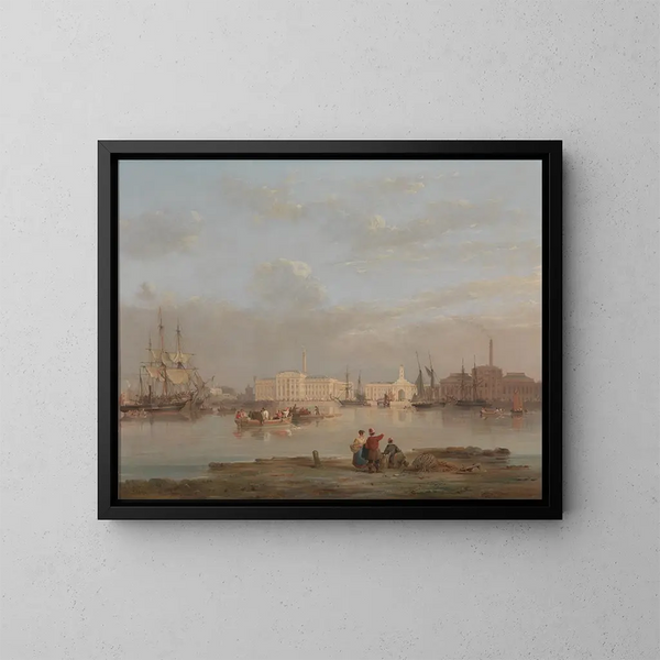 Das Versorgungsamt von Plymouth - Nicholas Condy — gerahmtes Bild an der Wand