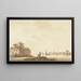 Flussblick - Nicolaas Wicart — gerahmtes Bild an der Wand