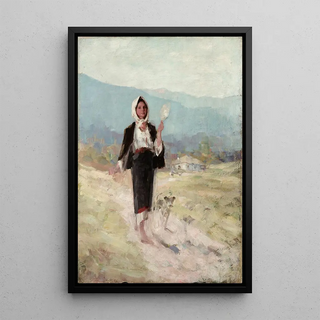 Nicolae Grigorescu - Peasant women with distaff.webp