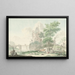 Sommerlandschaft mit Figuren und Vieh - Nicolaes Aartman — gerahmtes Bild an der Wand