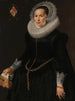 Portrait of Johanna le Maire c. 1601-160 - Nicolaes Eliasz Pickenoy — Ansicht des Kunstwerks