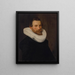 Portrait eines Gentlemans - Nicolaes Eliasz Pickenoy — gerahmtes Bild an der Wand