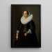 Portrait einer Dame - Nicolaes Eliasz Pickenoy — gerahmtes Bild an der Wand