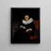 Portrait von Margaretha de Geer 1583-1672 - Nicolaes Maes — gerahmtes Bild an der Wand
