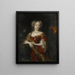 Portrait einer Dame - Nicolaes Maes — gerahmtes Bild an der Wand