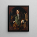 Portrait eines Mannes, der traditionell als Graf Borchgrave identifiziert wird - Nicolaes Maes — gerahmtes Bild an der Wand