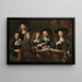 Die Offiziere der Zunft der Chirurgen von Amsterdam - Nicolaes Maes — gerahmtes Bild an der Wand