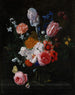 Ein Blumenstrauß in einer Kristallvase - Nicolaes van Verendael — Ansicht des Kunstwerks