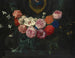 Eine Blumenranke, die einen Kartuschenrahmen mit der Jungfrau und dem Kind umgibt - Nicolaes van Verendael — Ansicht des Kunstwerks