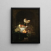 Naturmorte mit Früchten und Muschelschale - Nicolaes van Gelder — gerahmtes Bild an der Wand