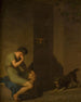 Tibulle, der vor der Tür seiner Geliebten klagt - Nicolai Abildgaard — Ansicht des Kunstwerks