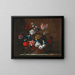 Blumen in einem Korb - Nicolas Baudesson — gerahmtes Bild an der Wand