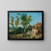 Landschaft mit lebendiger Szene mit einem Bauernhof - Nicolas Jacques Julliard — gerahmtes Bild an der Wand