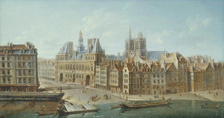Nicolas JeanBaptiste Raguenet - LHtel de Ville et la place de Grve actuelle place de lHtel de Ville.webp