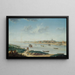 La Salpêtrière vue de la Râpée - Nicolas Jean-Baptiste Raguenet — gerahmtes Bild an der Wand