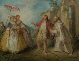 Die Gänse des Bruders Philippe - Nicolas Lancret — Ansicht des Kunstwerks