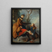 Fixation du patin - Nicolas Lancret — gerahmtes Bild an der Wand