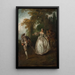Danse en plein air - Nicolas Lancret — gerahmtes Bild an der Wand