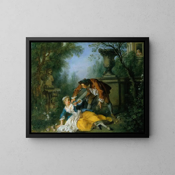 Der gerechtfertigte Diener - Nicolas Lancret — gerahmtes Bild an der Wand