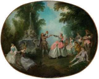 Le menuet - Nicolas Lancret — Ansicht des Kunstwerks