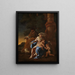 Die Heilige Familie mit dem Kind Jean - Nicolas Poussin — gerahmtes Bild an der Wand