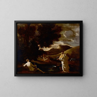 Nicolas Poussin - King Midas Turns An Oak Branch To gold.webp