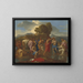 Le Baptême du Christ - Nicolas Poussin — gerahmtes Bild an der Wand