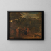 Die Heilung der beiden Blinden in Jericho - Nicolas Poussin — gerahmtes Bild an der Wand
