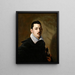 Portrait eines jungen Mannes mit einem Schwert - Nicolas Régnier — gerahmtes Bild an der Wand
