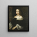 Hedvig Eleonora 1636-1715 Königin von Schweden - Nicolas Vallar — gerahmtes Bild an der Wand