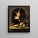 Perdrix rouge dans une niche - Nicolas de Largillière — gerahmtes Bild an der Wand